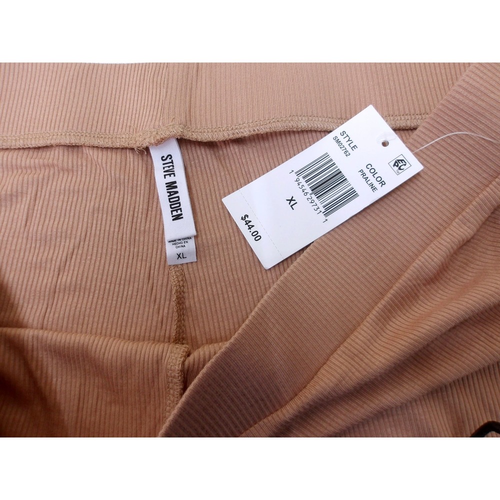 Steve Madden Womens Proline Ribbed Cropped Wide Leg Pants, XL‎ / #9183 - Picture 5 of 5
